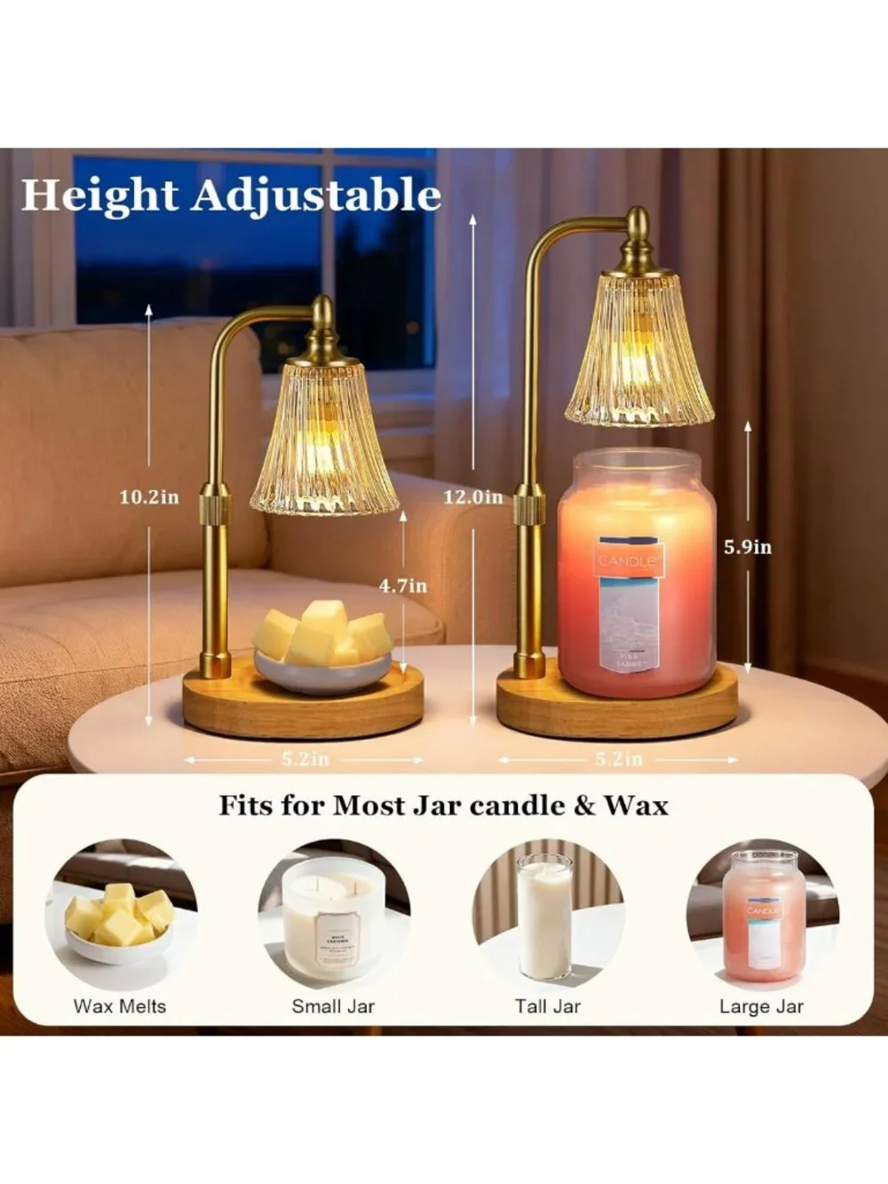 Candle Warmer Lamp with Timer - Perfect Gift for Women, Moms & Sisters